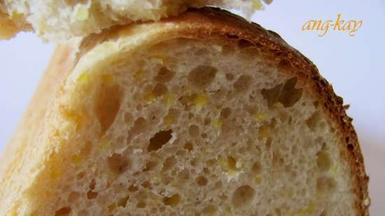 Formar pan de masa madre con sémola de maíz