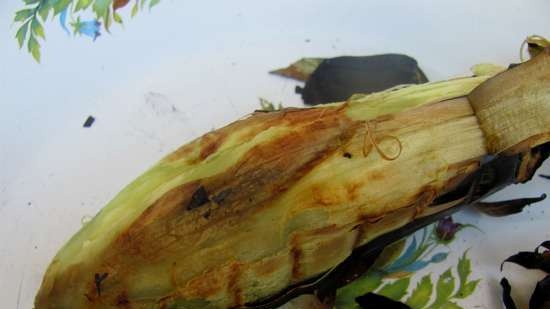 Conservazione di verdure grigliate senza sale e aceto per caviale di melanzane con fumo