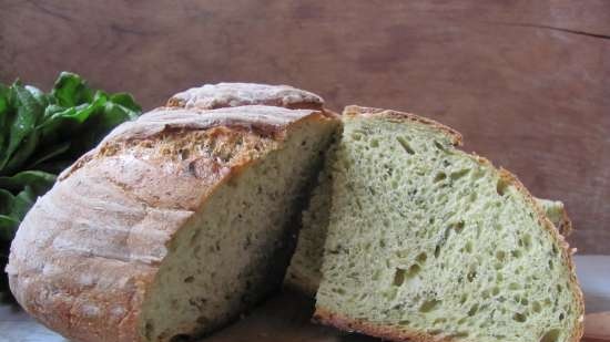 Chleb Cytrynowo Szpinakowy