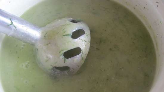 Zuppa cremosa con lenticchie, funghi e broccoli (magri)