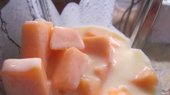 Mousse dort Meloun-jogurt bez pečení