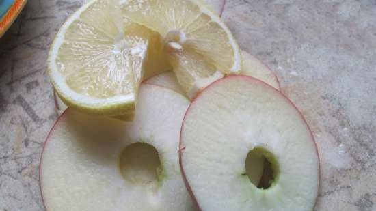 Tőkehal filé egy almapárnán