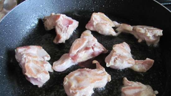 Kylling med sopp og gresskar i ovnen