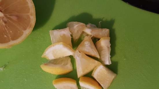 Limonada de frambuesa con limón