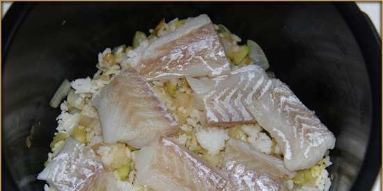 Sopa de bacalao con calabacín y arroz (multicocina - Olla a presión Marca 6051)