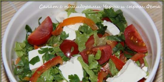 Cherry Tomato and Feta Cheese Salad