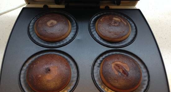 Muffins de chocolate con mascarpone