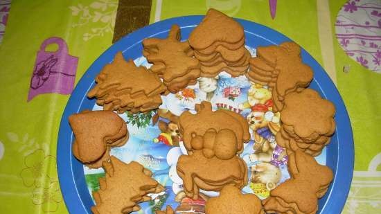 Gevoelige koekjes (peperkoek) op de kerstboom