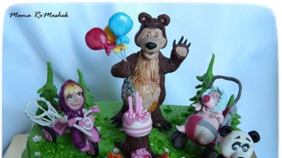 Bánh dựa trên phim hoạt hình Masha and the Bear