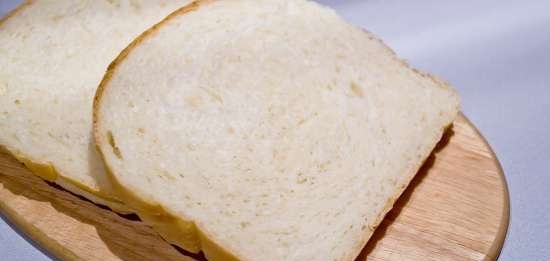 Toustový chléb na zralé těsto