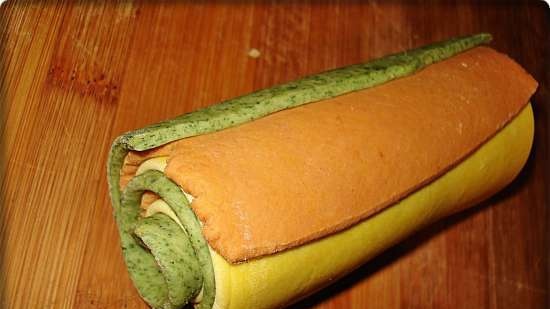 Szivárványgombóc burgonyával és sült hagymával (sovány)