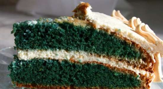Torta verde con halva