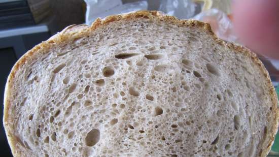 Chleb komunalny na zakwasie (Pane Comune con Lievito Madre)