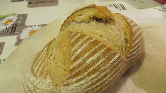 Pane di segale di grano tenero con lunga lievitazione