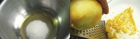 Gotowane gruszki w bezie cytrynowej (Poires pochees au citron et meringues)