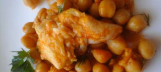 Dwa pikantne dania z ciecierzycy: sałatka i ryba w sosie z ciecierzycy