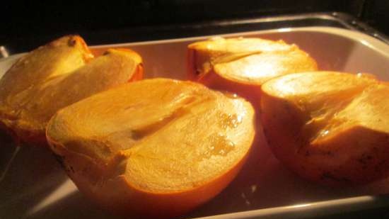 Caramel-persimmon met citroenmascarpone