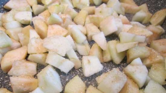 Frittelle con mele al forno con salsa di ricotta