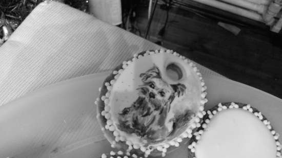 Omlós tészta sütik (jegesedés festése)