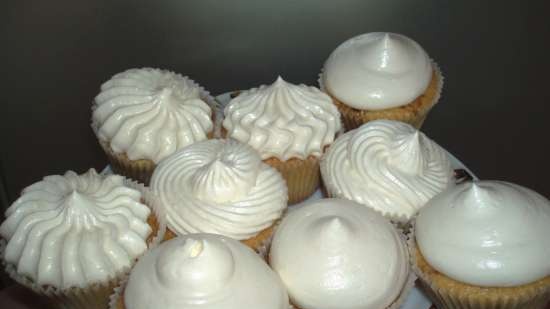 Alap cupcakes, fehér