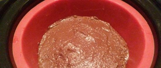Tarta de chocolate en olla de cocción lenta Breville 3,5l