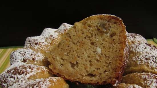 Almás muffin torta édes túrós sajttal (vaj nélkül)