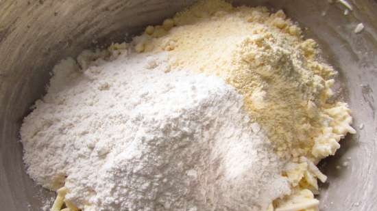 Búza-kukorica vékony sütemények olvasztott sajtból