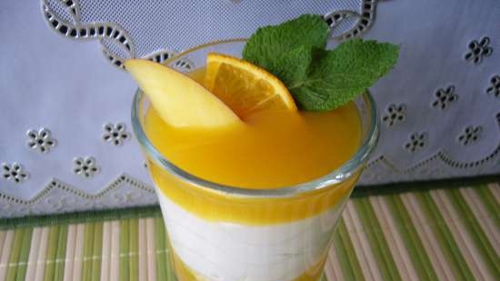 Crema de naranja y mango