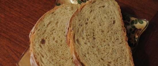 Pane lievitato di frumento 50% integrale
