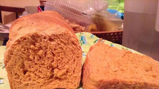 Pumpkin Wheat Bread in a Bread Maker