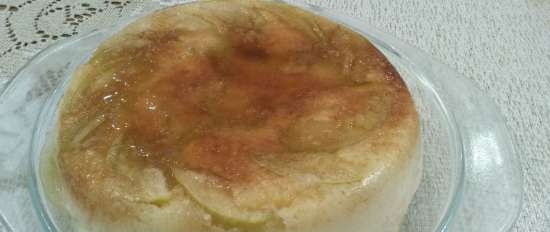 Zapiekanka twarogowa w karmelu jabłkowym w kuchence mikrofalowej