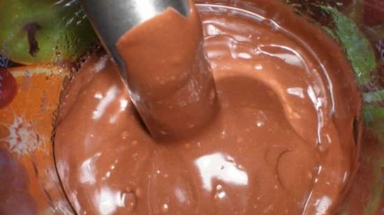 Crema de chocolate para untar / relleno / glaseado para el pastel