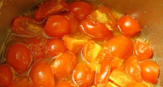 Taartjes met geitenkaas en gekonfijte tomaten