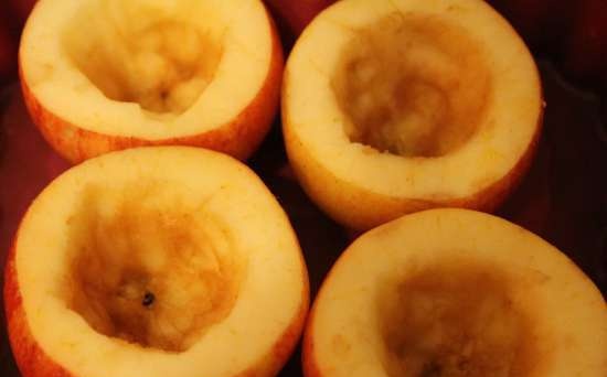 Manzanas al horno con avena y anacardos