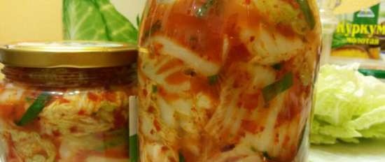 Kimchi jchige (vegetáriánus lehetőség)