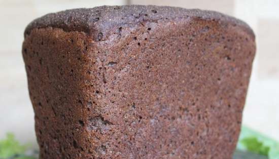 Folyékony élesztőn öntött rozskukorica kenyér Ivan-tea rosttal