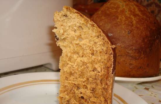 Almás kenyér dióval a Midea AHS15BC kenyérkészítőben