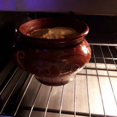 Vleesschotel in een pan (mini-oven Steba KB-23 eco)