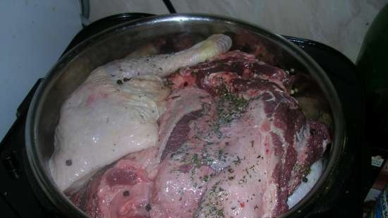 Marhahús pörkölt (zselés hús) multikukacban Steba DD1 ECO