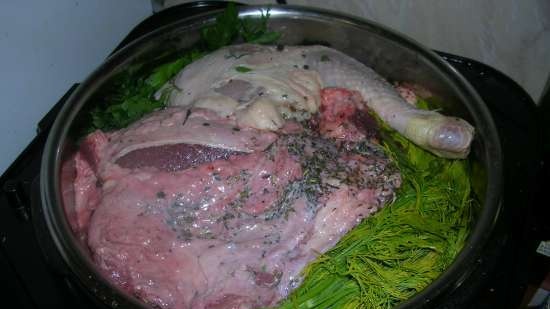 Marhahús pörkölt (zselés hús) multikukacban Steba DD1 ECO