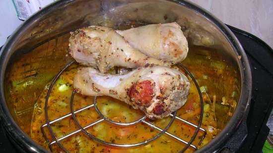 Csicseriborsó csirkével és zöldséggel (Steba DD1 ECO)