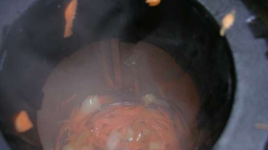 Sopa de garbanzos con verduras (batidora múltiple Profi Cook PC-MSM1024)