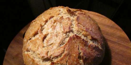 Chleb bez wyrabiania w 13 godzin (w piekarniku)