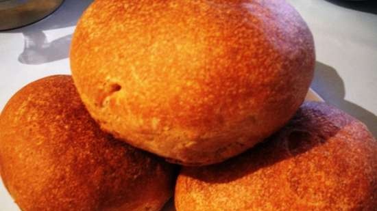 Pšeničné žitné buchty (fritéza Redber AF-4010, pekárna chleba Philips HD 9020)