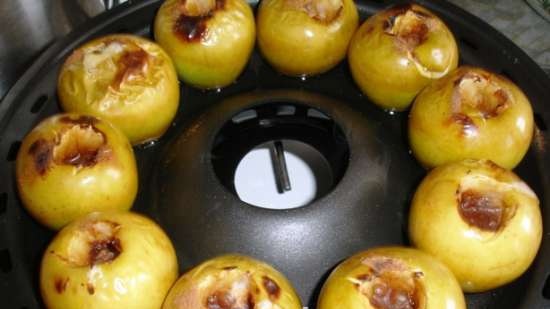 Baked apples (miracle frying pan grill gas D-512)