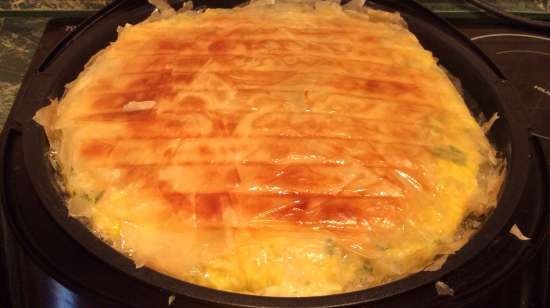 Nagyon gyors pite feta sajttal és zöldekkel (Midea grill)