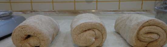Baguette con tre tipi di farina
