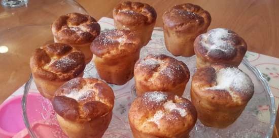 Muffins de cuajada ligera