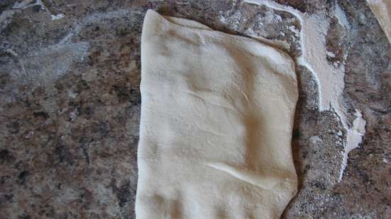 Homemade chebureks (kefir dough)