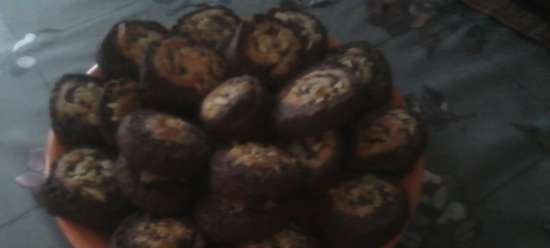 Ślimaki z czekoladowym marcepanem